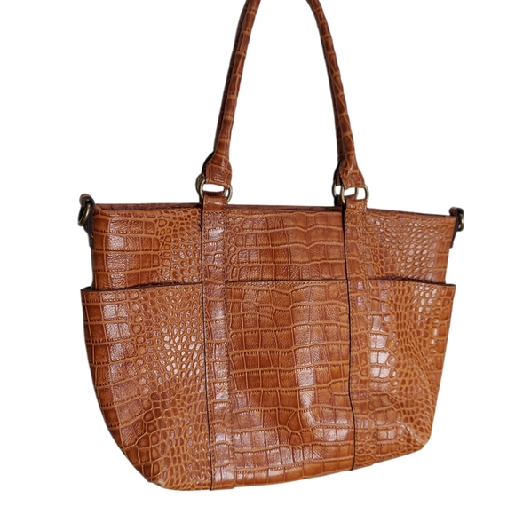 Patricia Nash Embossed Leather Shoulder/Tote Bag - Picture 5 of 9